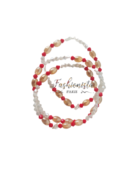 Set of 3 pearl bracelets