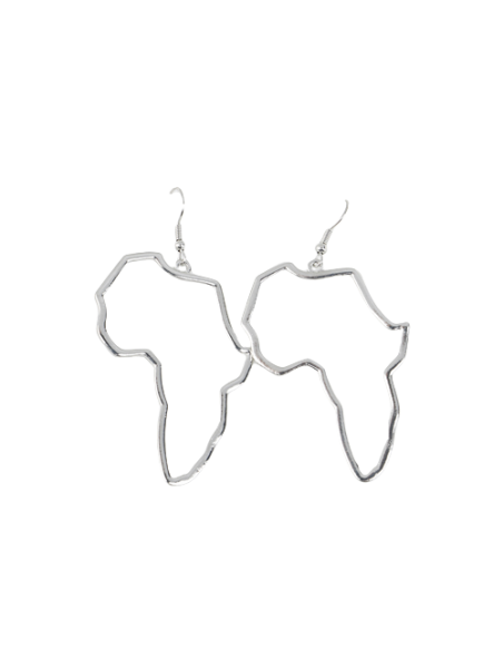 Boucles d'oreilles carte d'Afrique