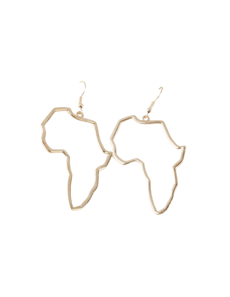 Earrings map of Africa