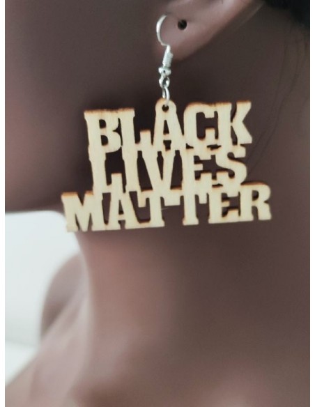 Boucles d'oreilles Black lives Matter