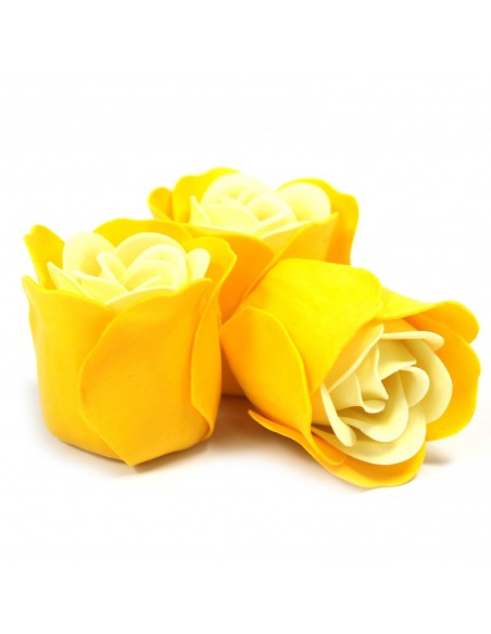 Box of 3 Soap Roses Heart Box - Spring Rose