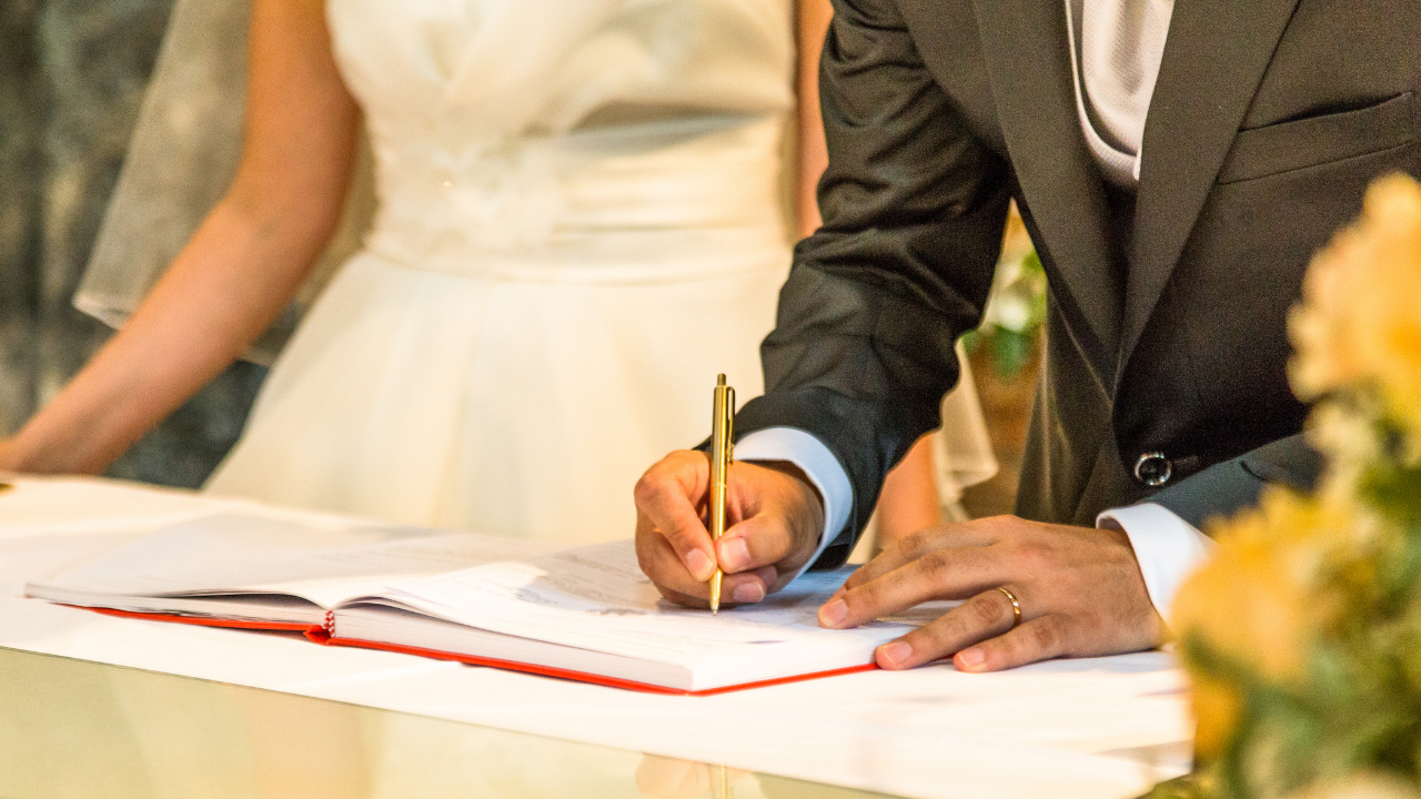 Signature mariage