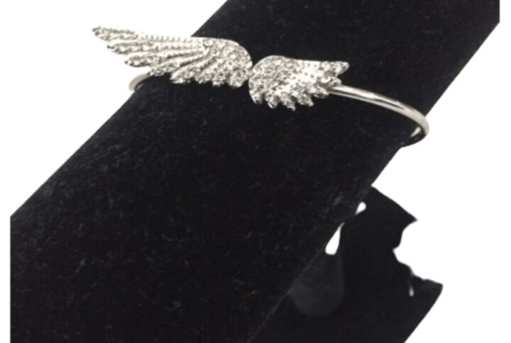 Bracelet argenté ailes d’ange