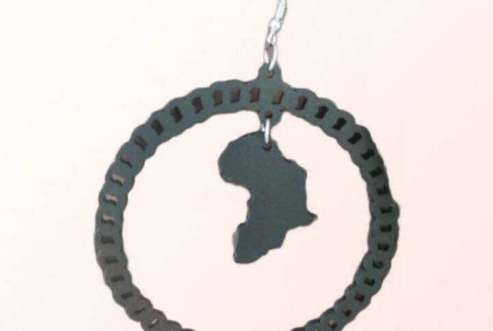 Boucles d'oreilles carte d'afrique