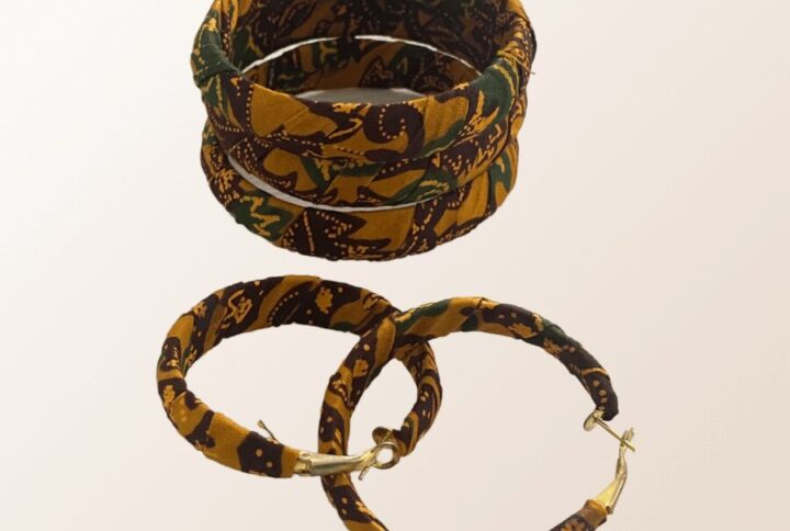 Parure bijoux en wax