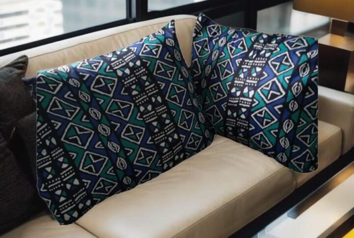 Lot de 2 Housses d'oreiller Bogolan