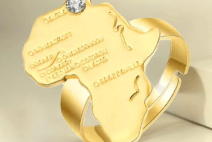Bague carte d'afrique