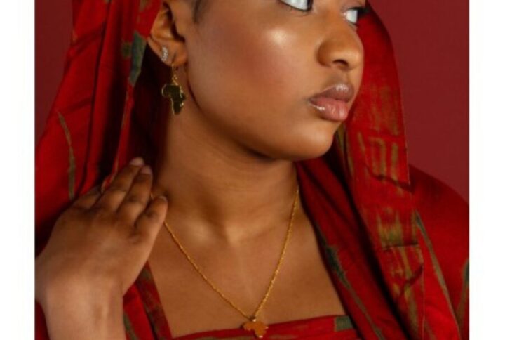 Pendentif carte d'afrique