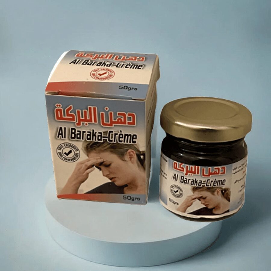 Crème Al Baraka (migraine, entorse...)
