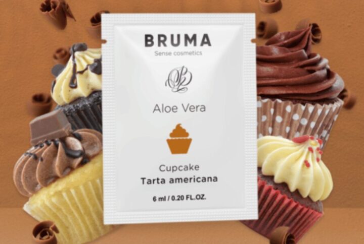 Gel glissant à l'aloe vera saveur cupcake 6ml