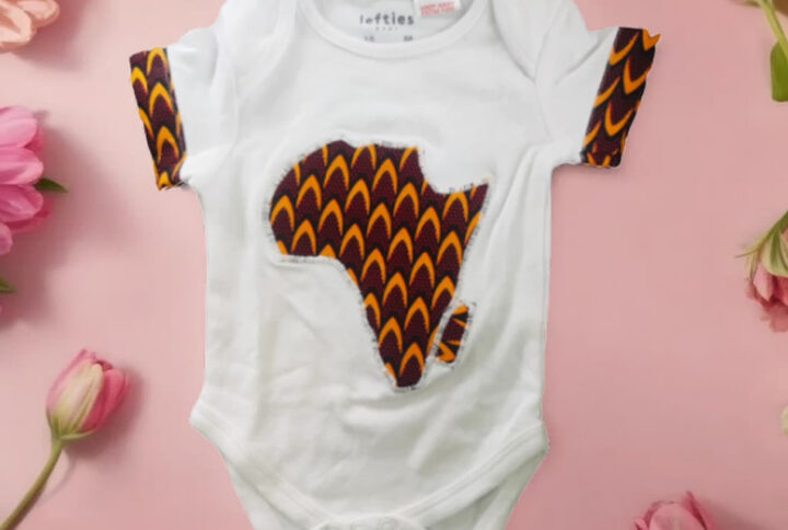 Body enfant coton et wax