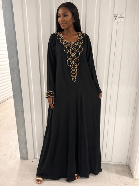 Abaya perlée