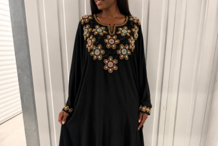 Abaya perlée