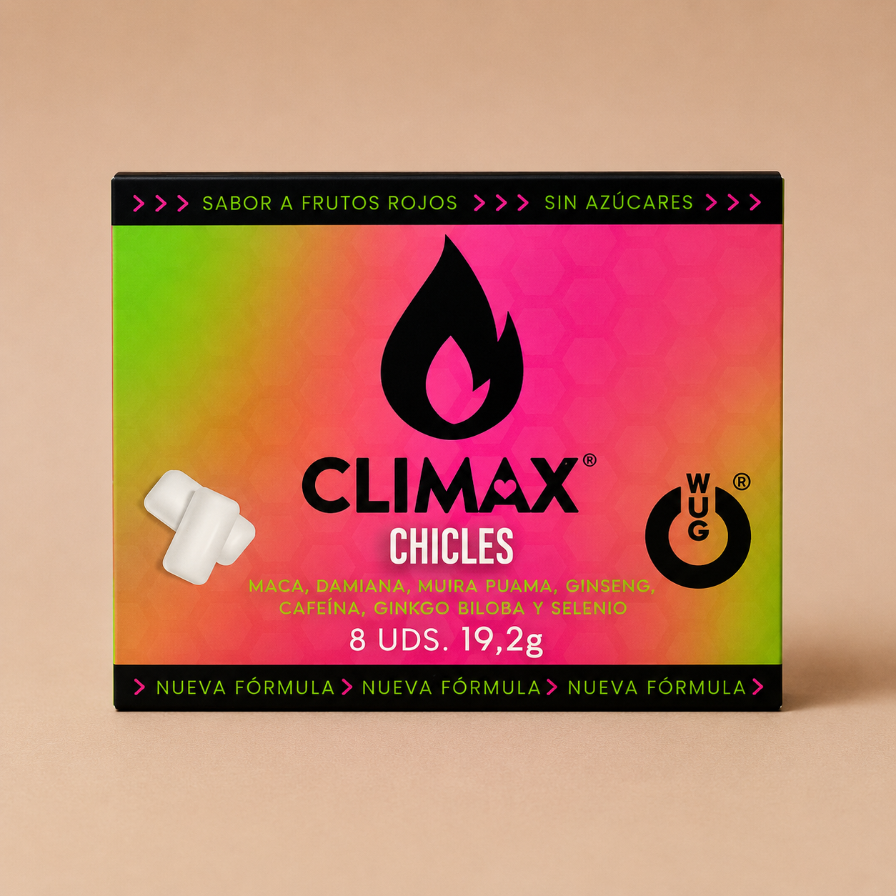 Chewing gum aphrodisiaque