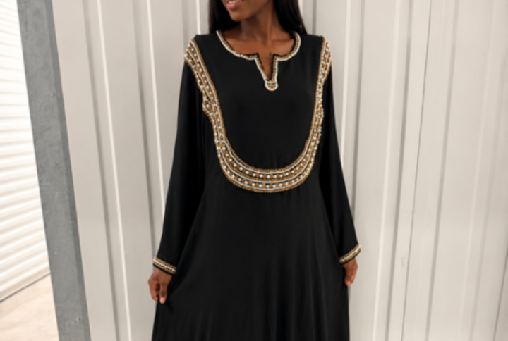 Abaya perlée