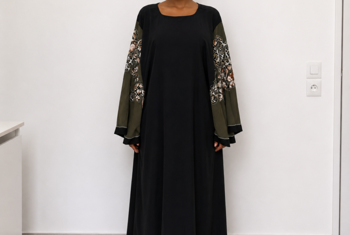 Abaya manches papillon