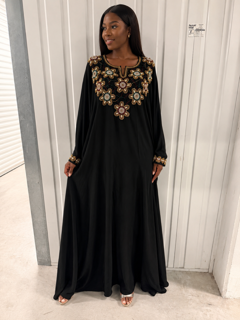Abaya perlée