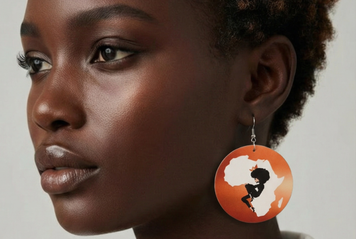 Boucles d'oreilles a girl in africa