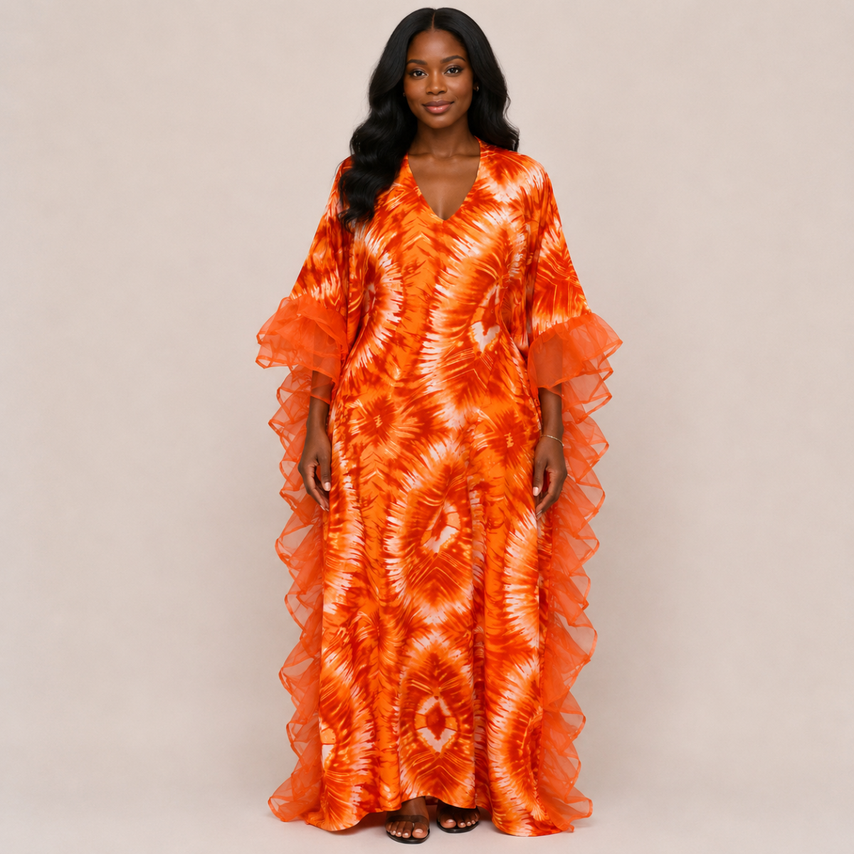 Robe soie organza
