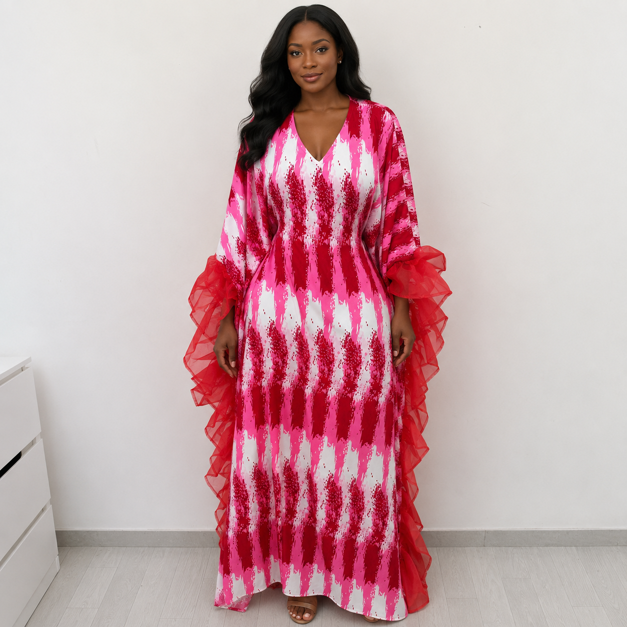 Robe soie organza