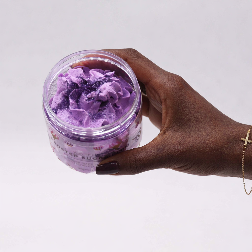 Savon fouetté prune givrée