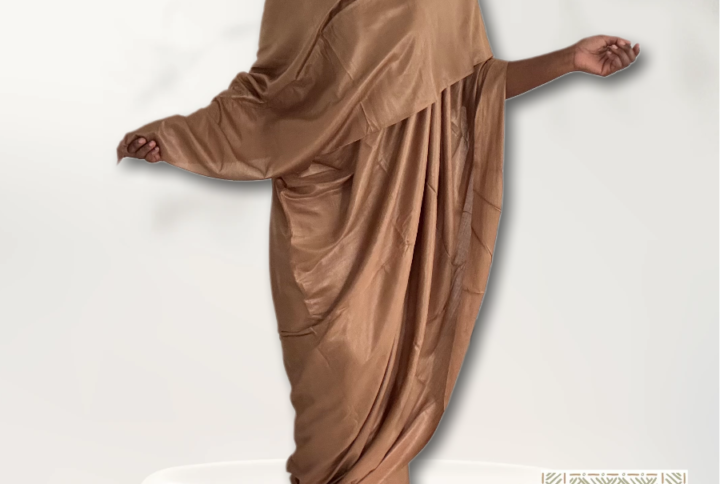 Melhfa couleur unie sable