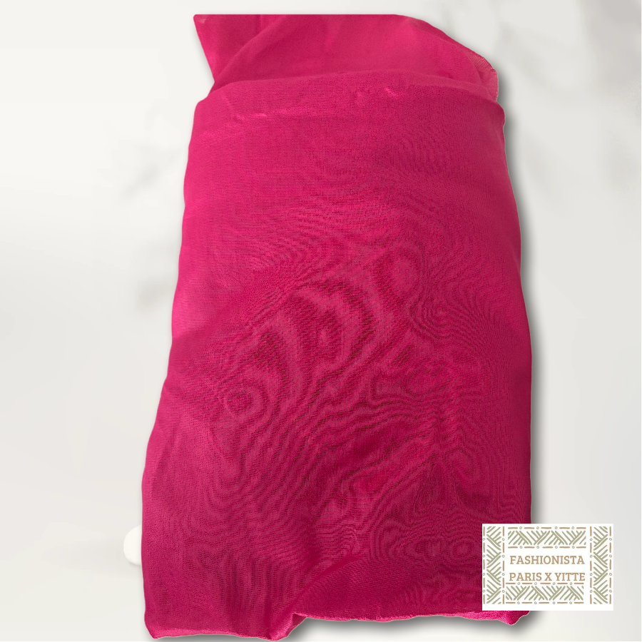 Melhfa couleur unie rose