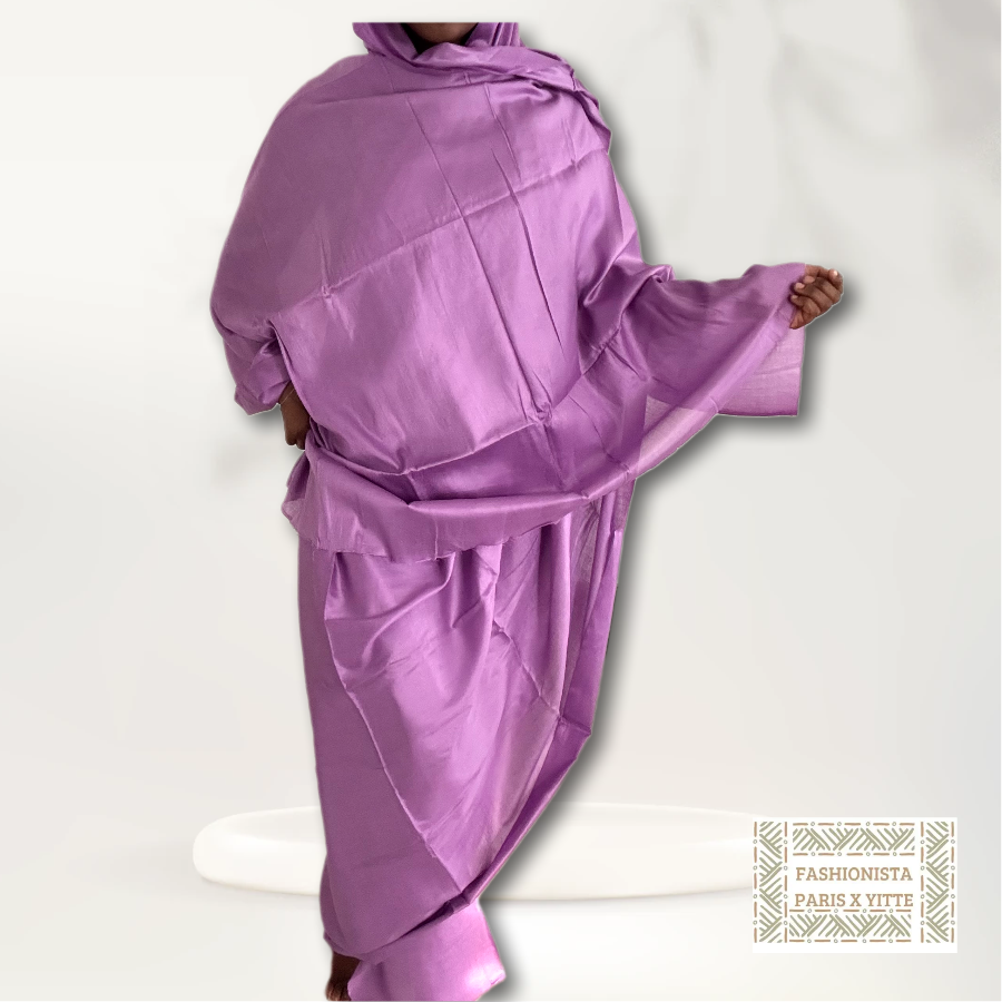 Melhfa violette claire