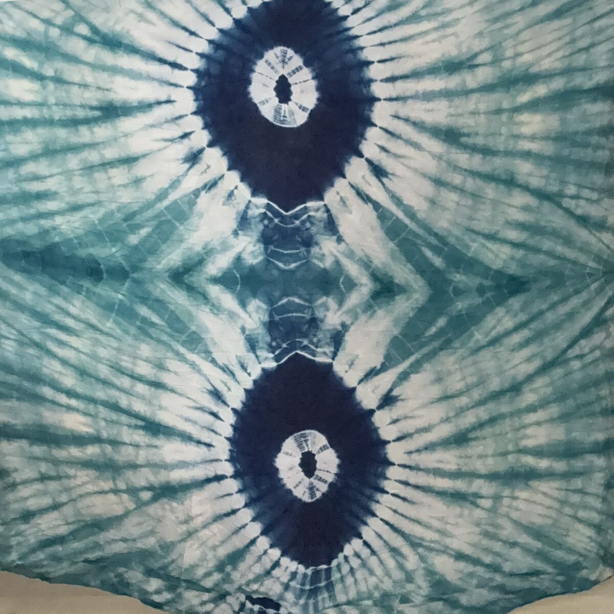 Melhfa vert lagon tie and dye