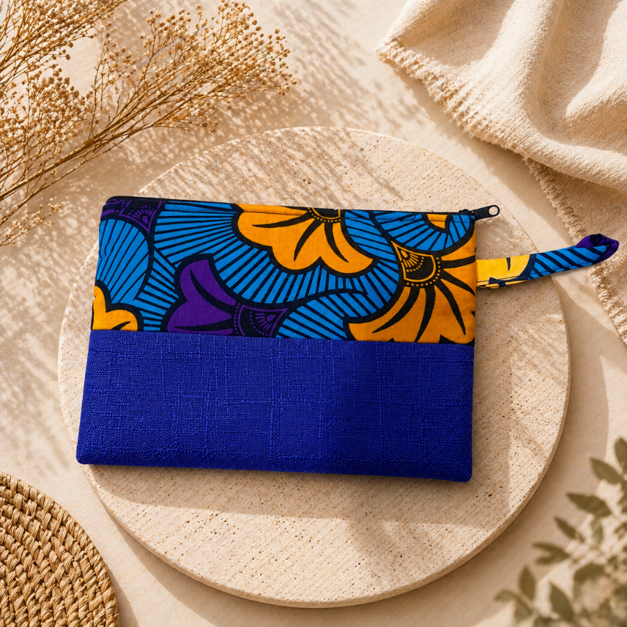 Pochette Wax et Raphia