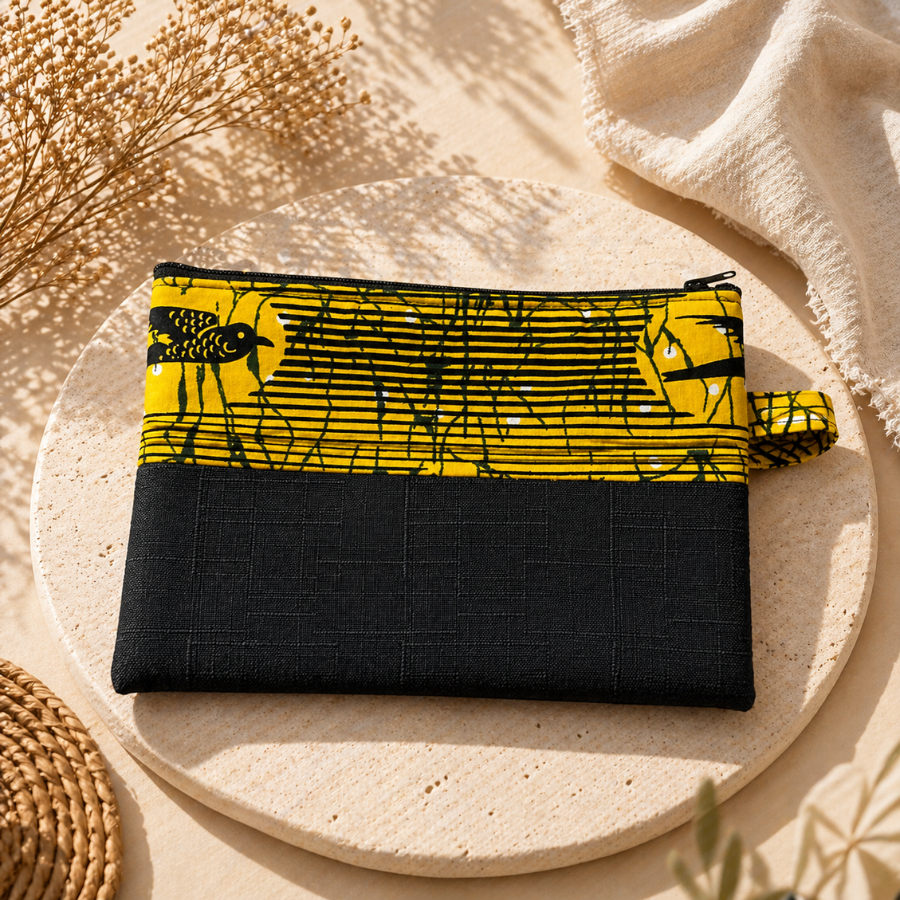 Pochette Wax et Raphia