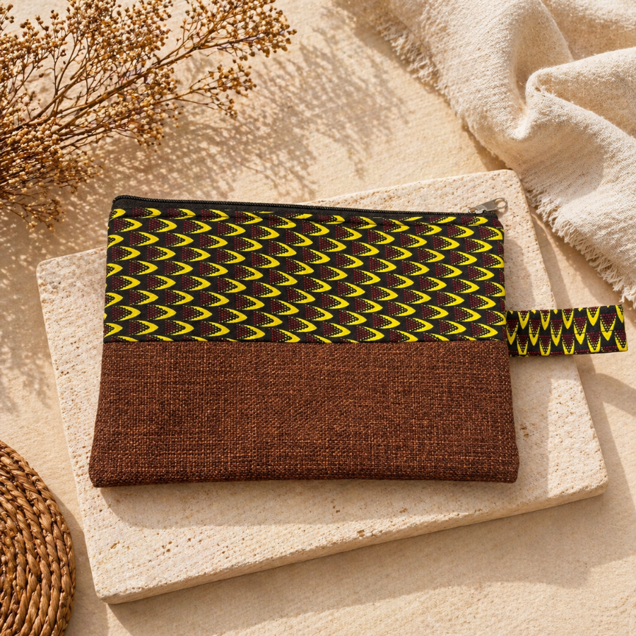 Pochette Wax et Raphia