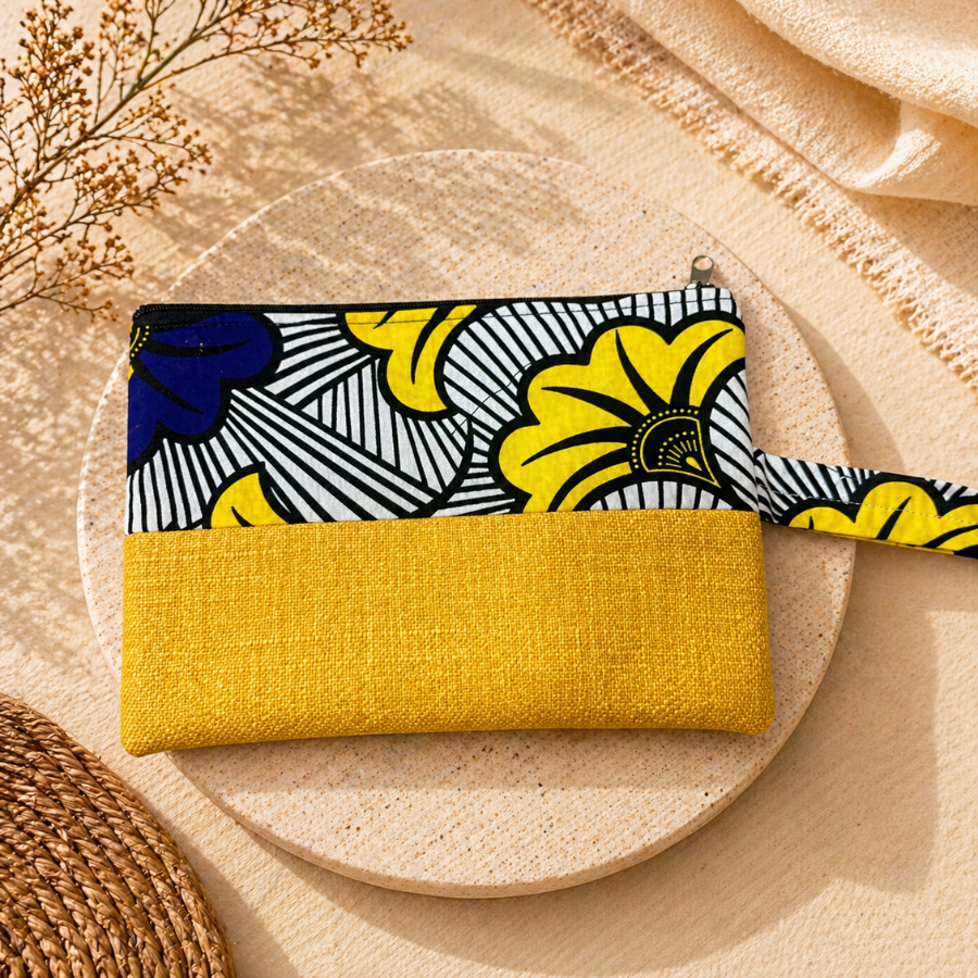 Pochette Wax et Raphia