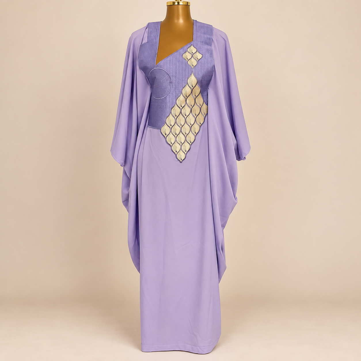 Robe boubou violet clair