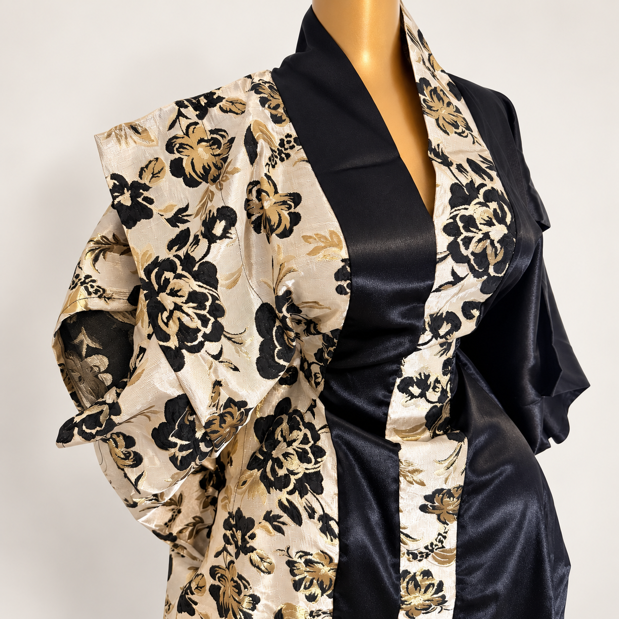 Robe brocart soie