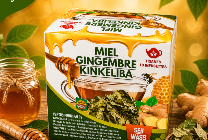 Infusion Miel Gingembre Kinkeliba