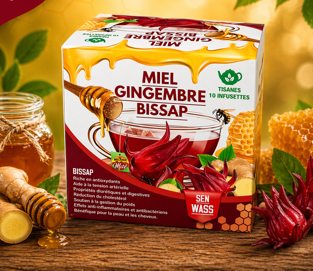 Infusion Miel Gingembre Bissap
