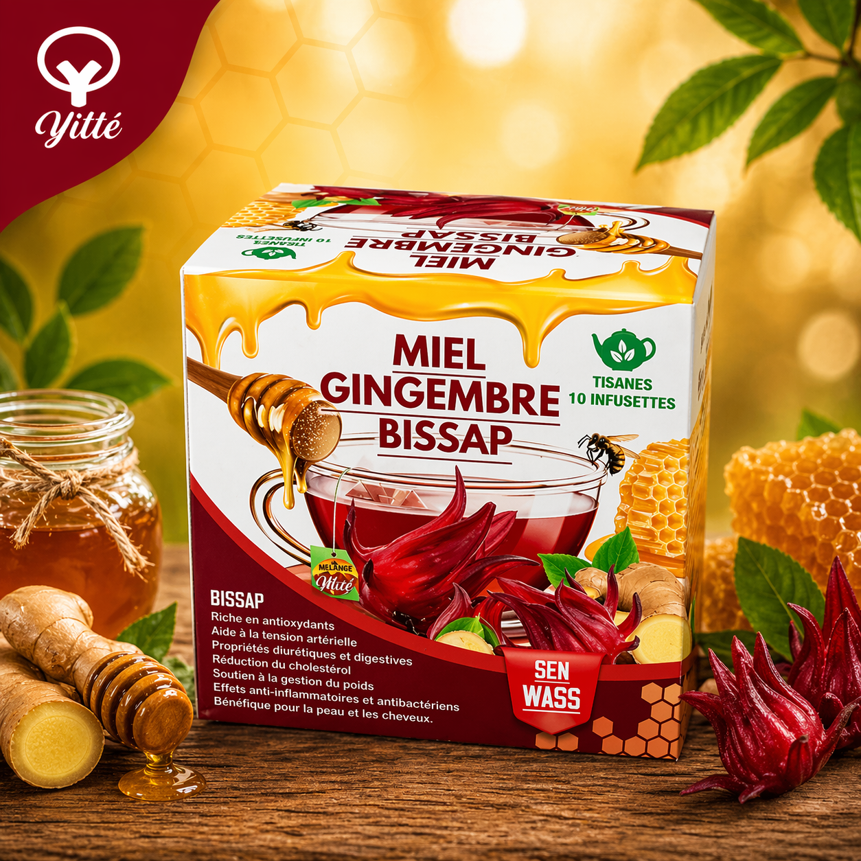 Infusion Miel Gingembre Bissap