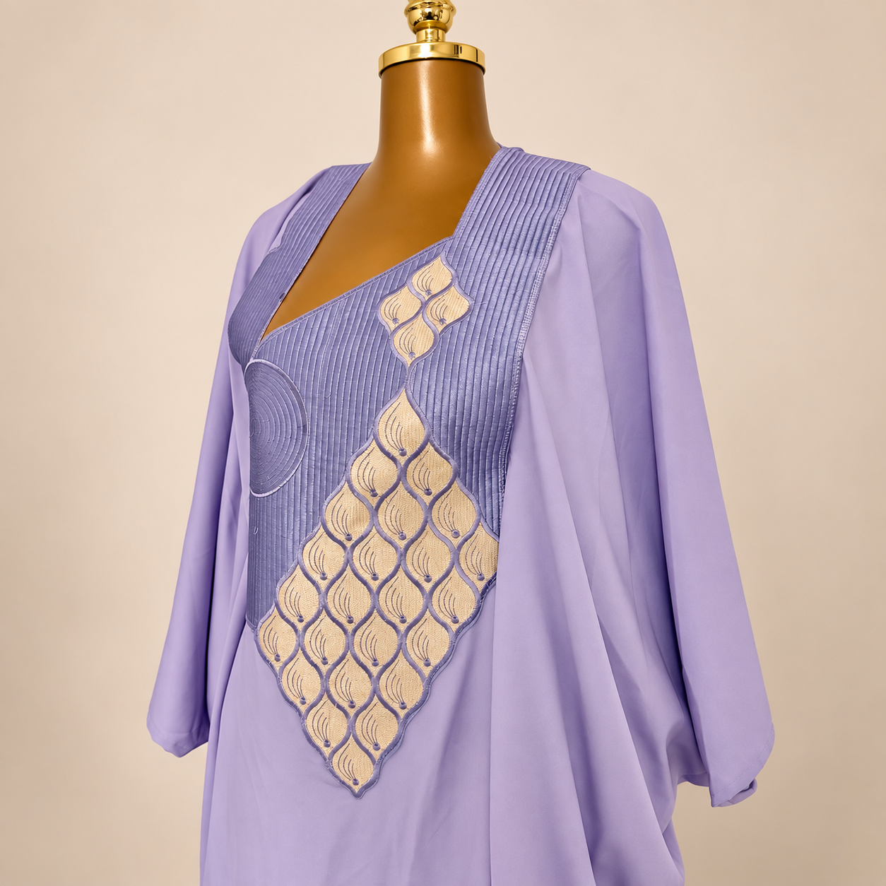 Robe boubou violet clair