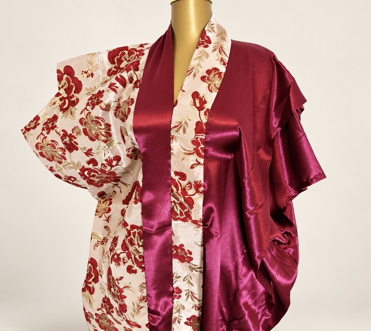 Robe brocart soie