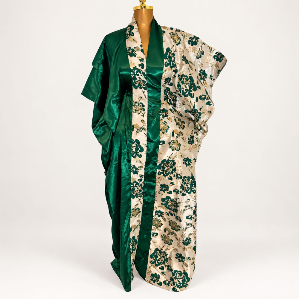 Robe brocart satinée