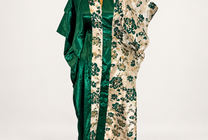 Robe brocart soie