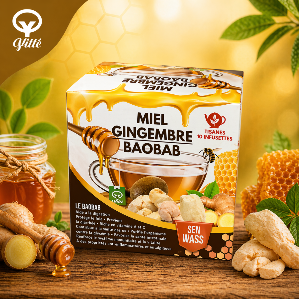 Infusion Miel Gingembre Baobab