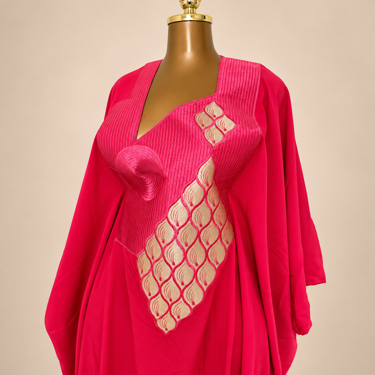 Robe boubou rose foncé