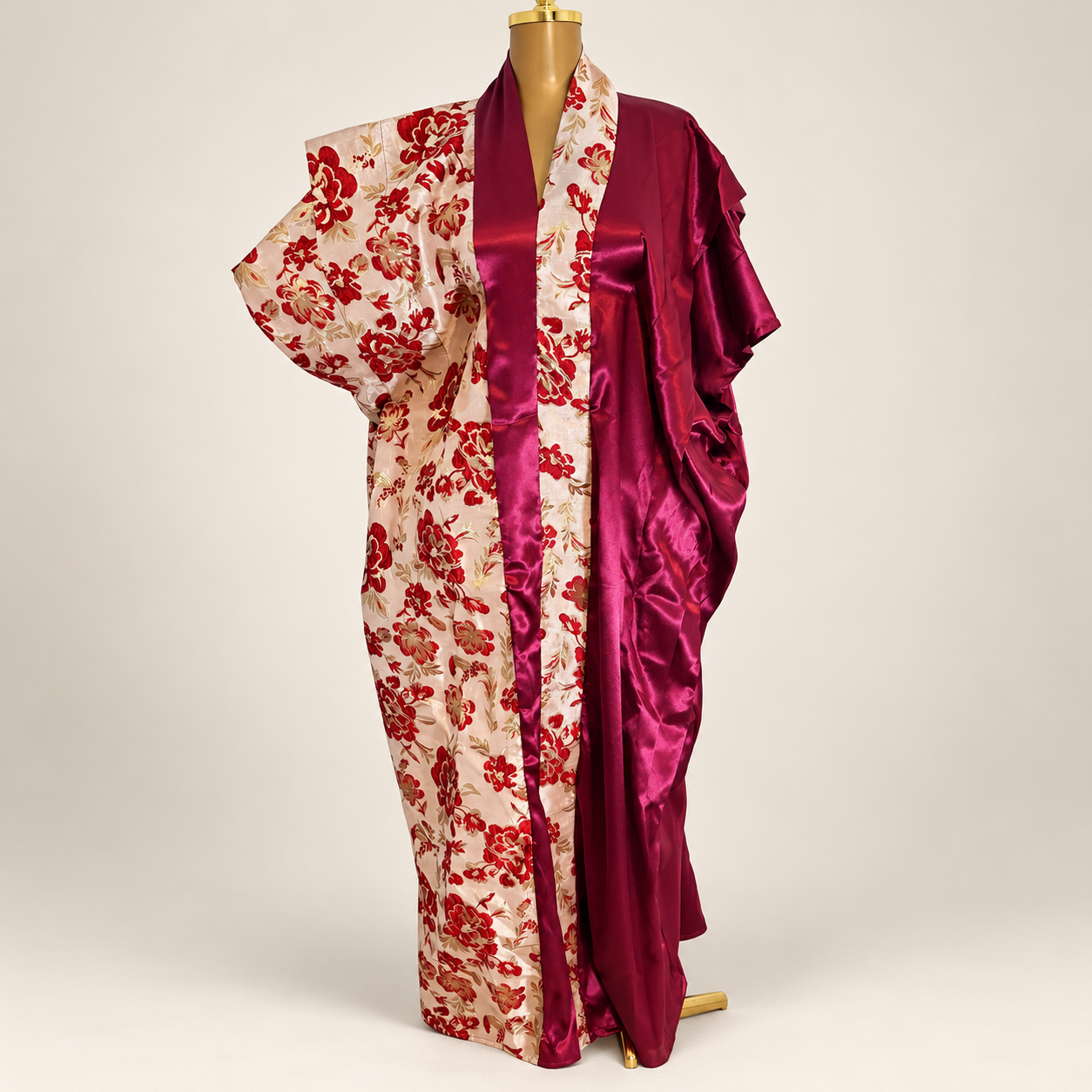 Robe brocart soie