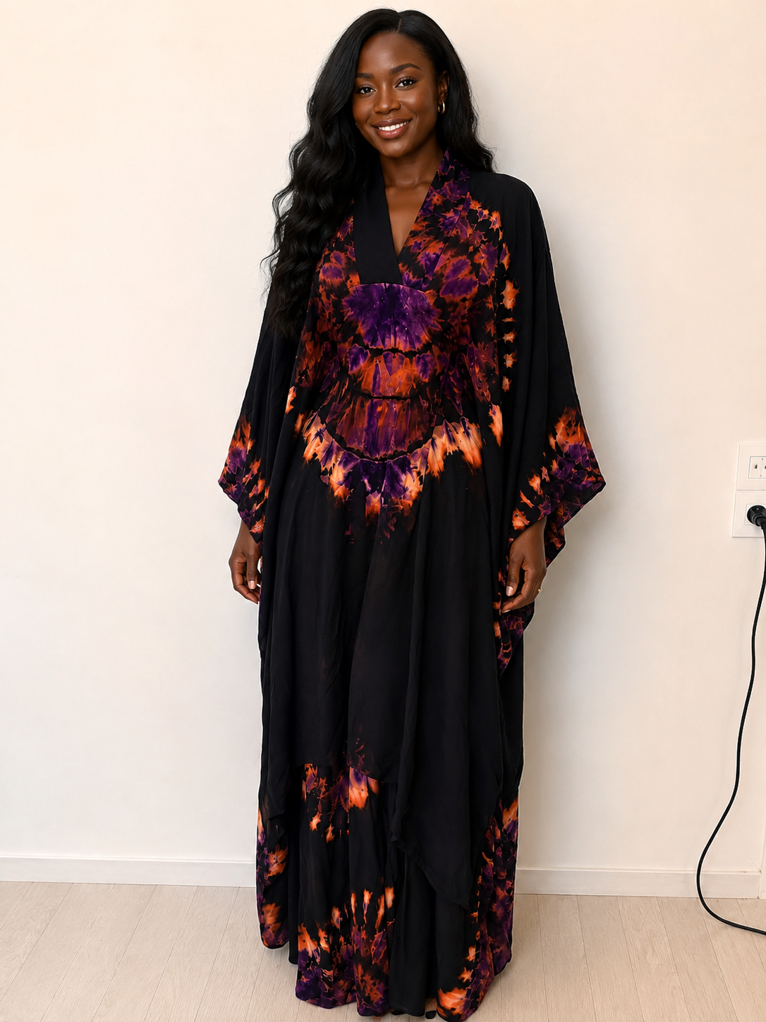Ensemble Melhfa Femme – Tunique Longue et Pantalon Assorti