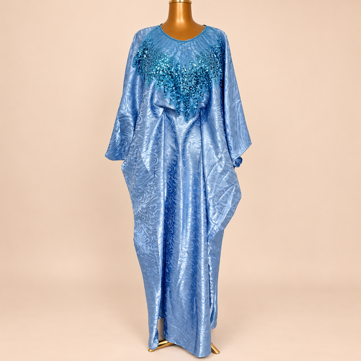 Robe soie de getzner bleu clair