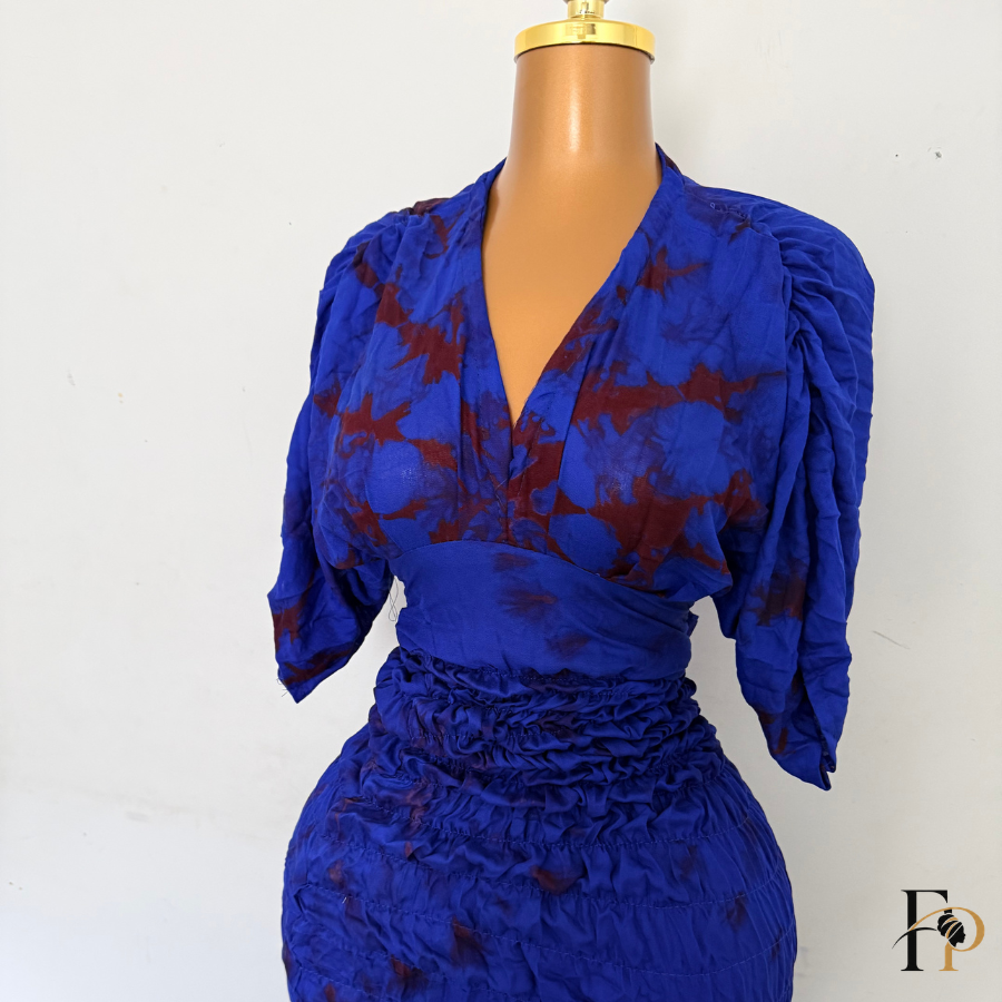 Robe Nafissa manches courtes