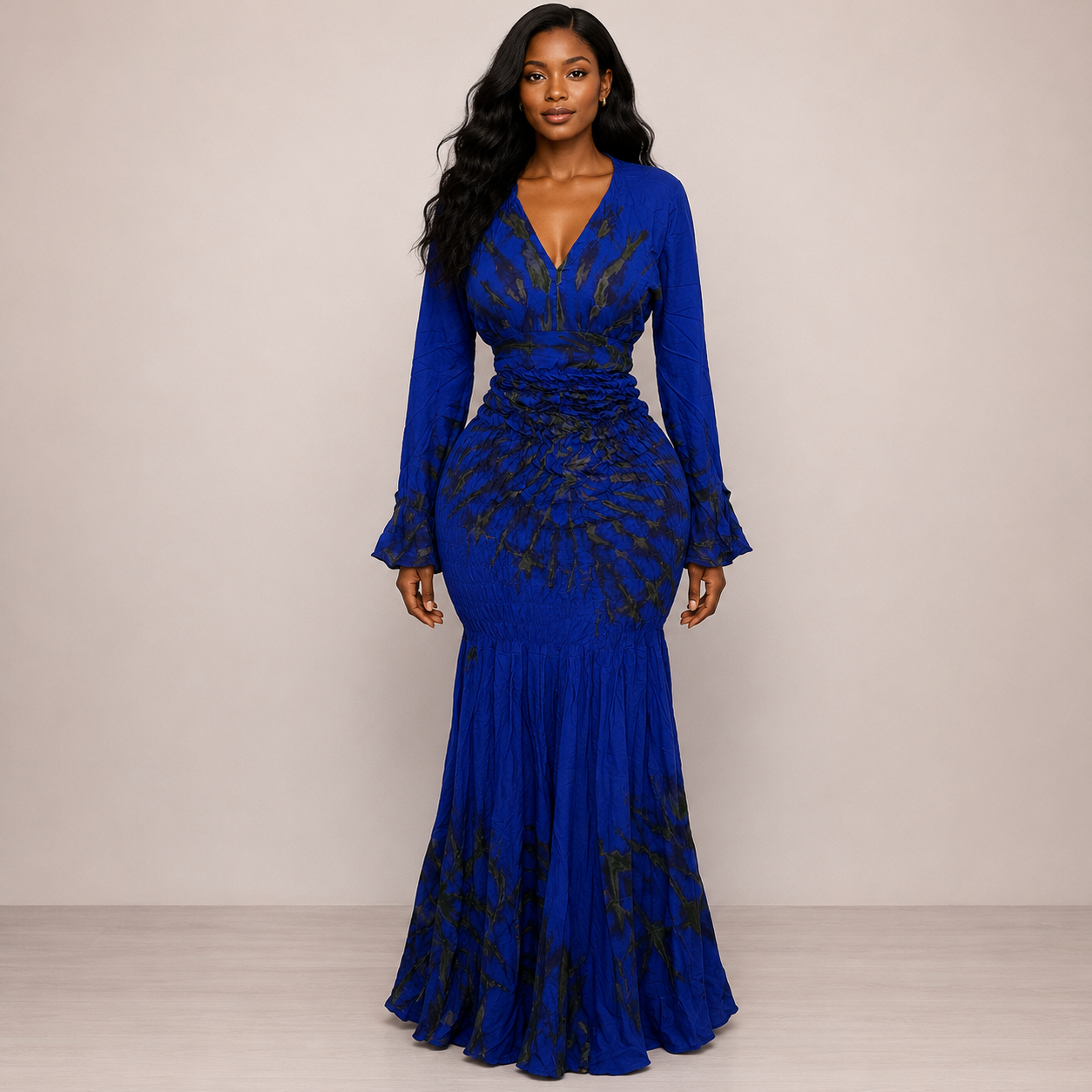 Robe Nafissa bleue