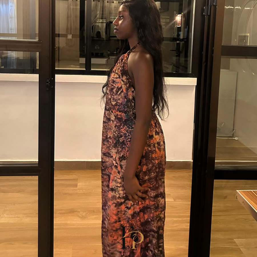 Robe longue Aissatou dos nu